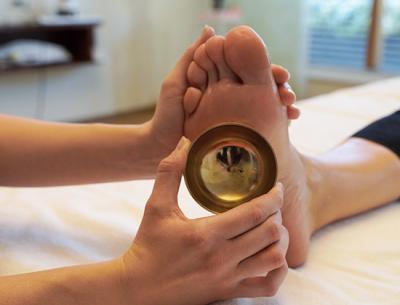 Fußsohlen-Massage